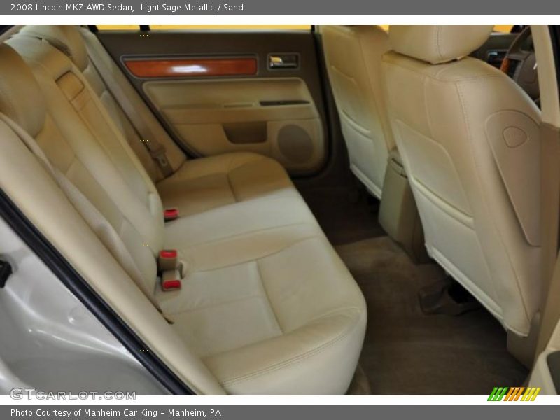 Light Sage Metallic / Sand 2008 Lincoln MKZ AWD Sedan