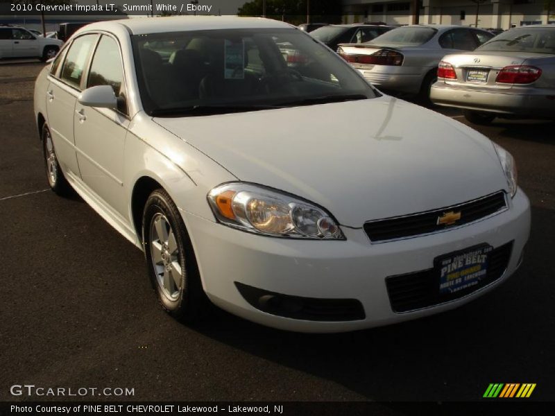 Summit White / Ebony 2010 Chevrolet Impala LT