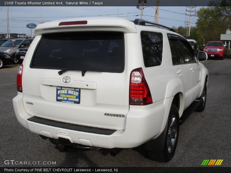 Natural White / Taupe 2008 Toyota 4Runner Limited 4x4