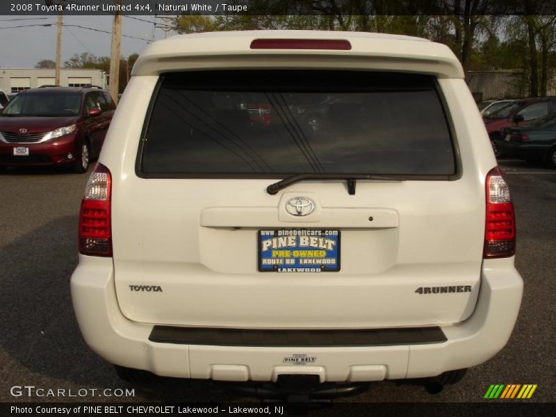 Natural White / Taupe 2008 Toyota 4Runner Limited 4x4
