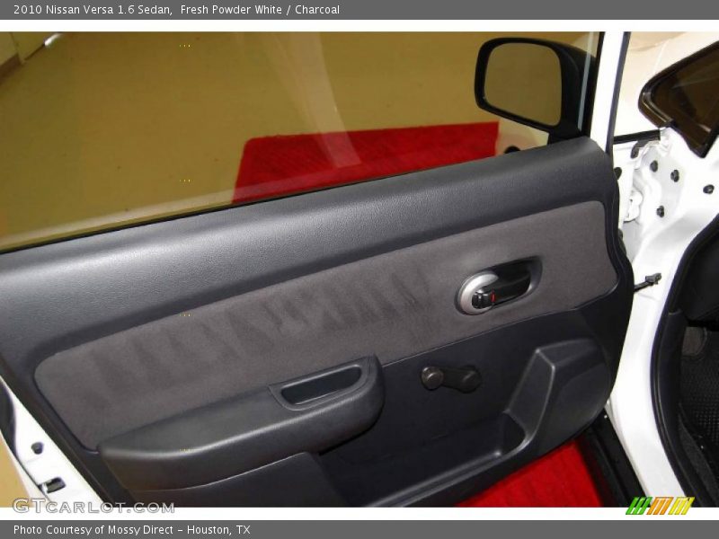 Fresh Powder White / Charcoal 2010 Nissan Versa 1.6 Sedan