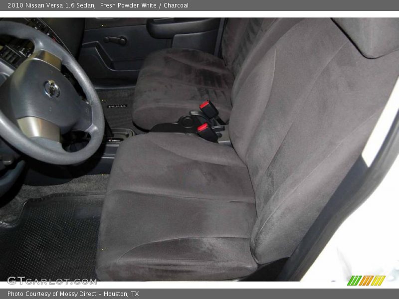 Fresh Powder White / Charcoal 2010 Nissan Versa 1.6 Sedan