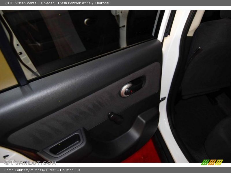 Fresh Powder White / Charcoal 2010 Nissan Versa 1.6 Sedan