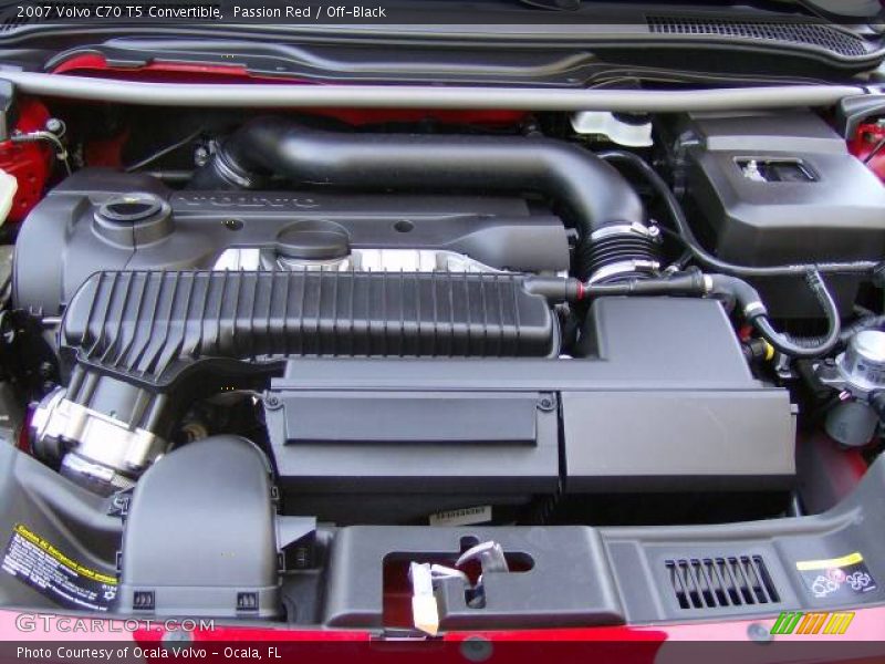 Passion Red / Off-Black 2007 Volvo C70 T5 Convertible