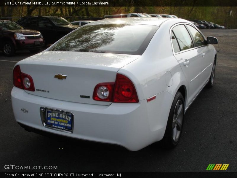 Summit White / Cocoa/Cashmere 2011 Chevrolet Malibu LT