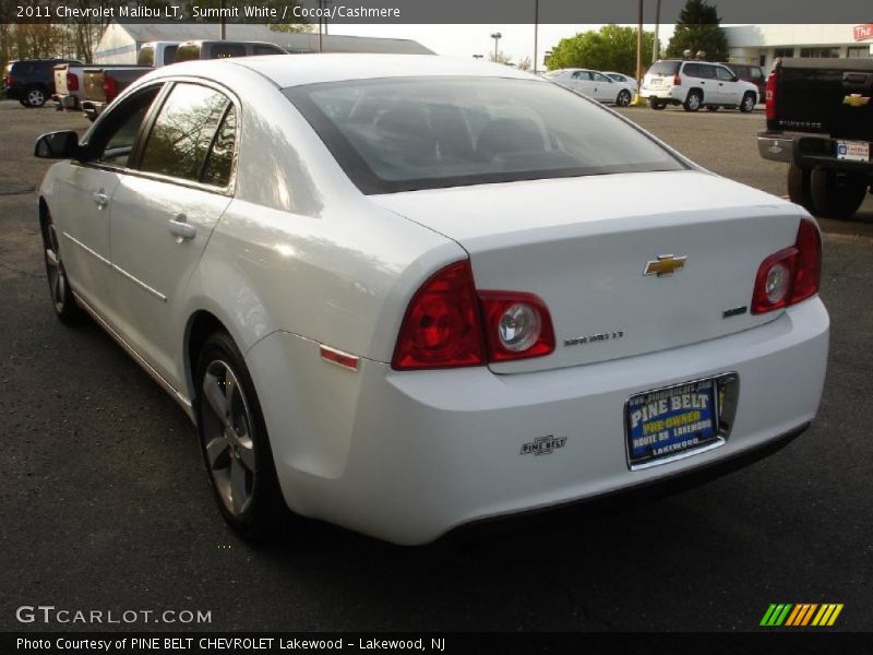 Summit White / Cocoa/Cashmere 2011 Chevrolet Malibu LT