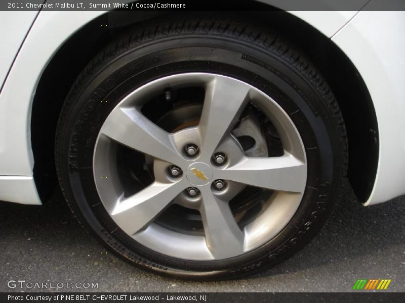 Summit White / Cocoa/Cashmere 2011 Chevrolet Malibu LT