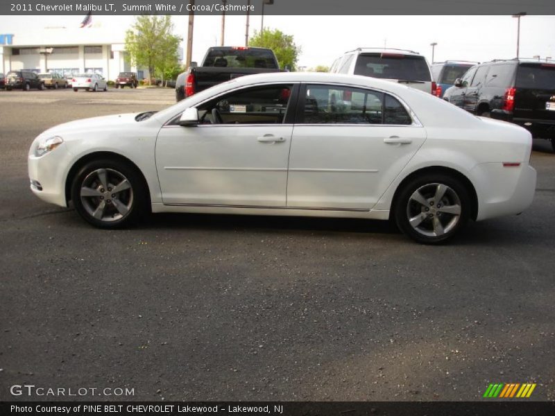 Summit White / Cocoa/Cashmere 2011 Chevrolet Malibu LT
