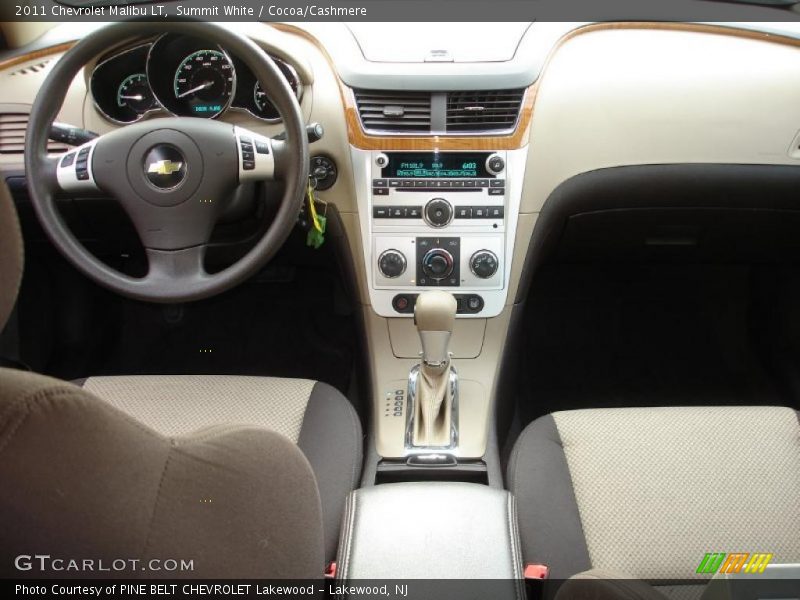 Summit White / Cocoa/Cashmere 2011 Chevrolet Malibu LT
