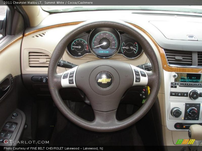 Summit White / Cocoa/Cashmere 2011 Chevrolet Malibu LT
