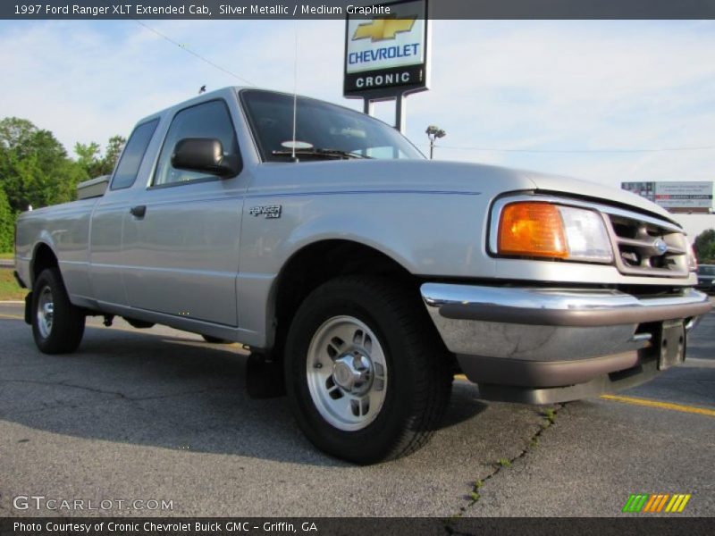 Silver Metallic / Medium Graphite 1997 Ford Ranger XLT Extended Cab
