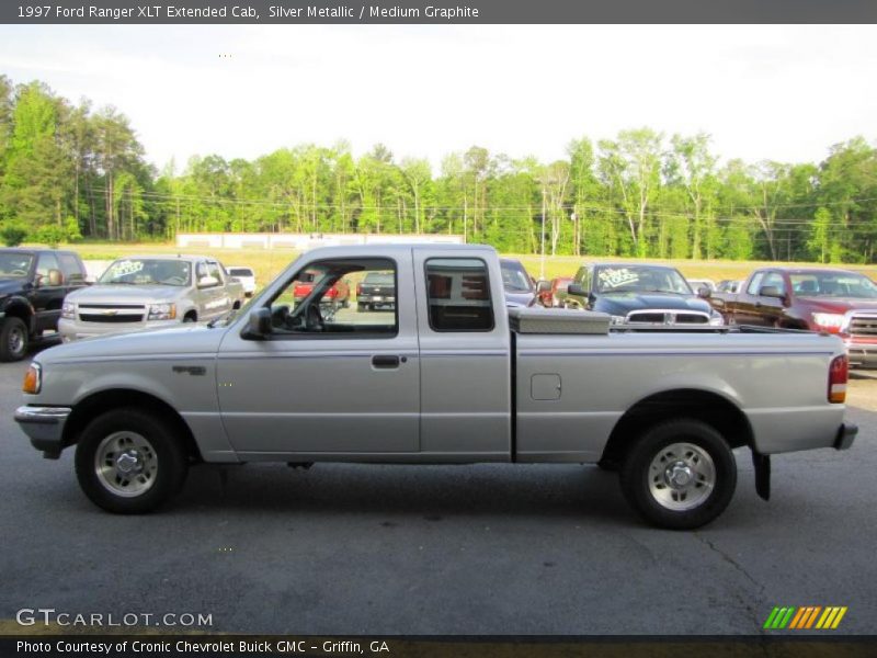 Silver Metallic / Medium Graphite 1997 Ford Ranger XLT Extended Cab
