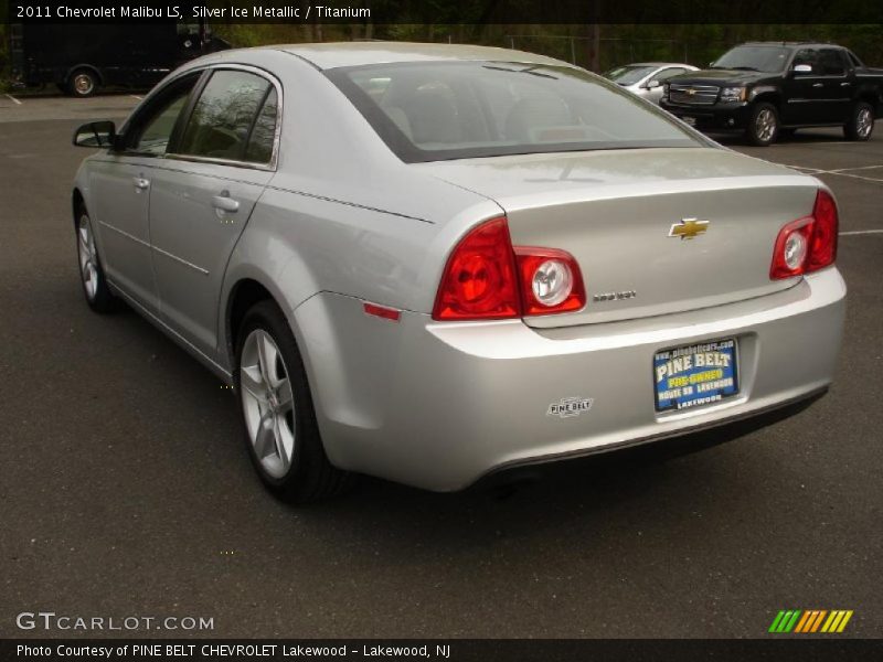 Silver Ice Metallic / Titanium 2011 Chevrolet Malibu LS
