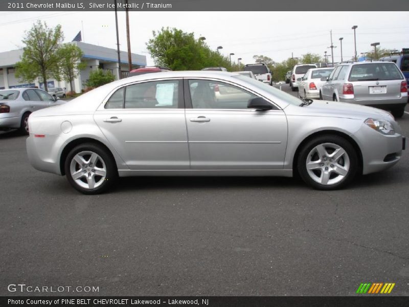 Silver Ice Metallic / Titanium 2011 Chevrolet Malibu LS