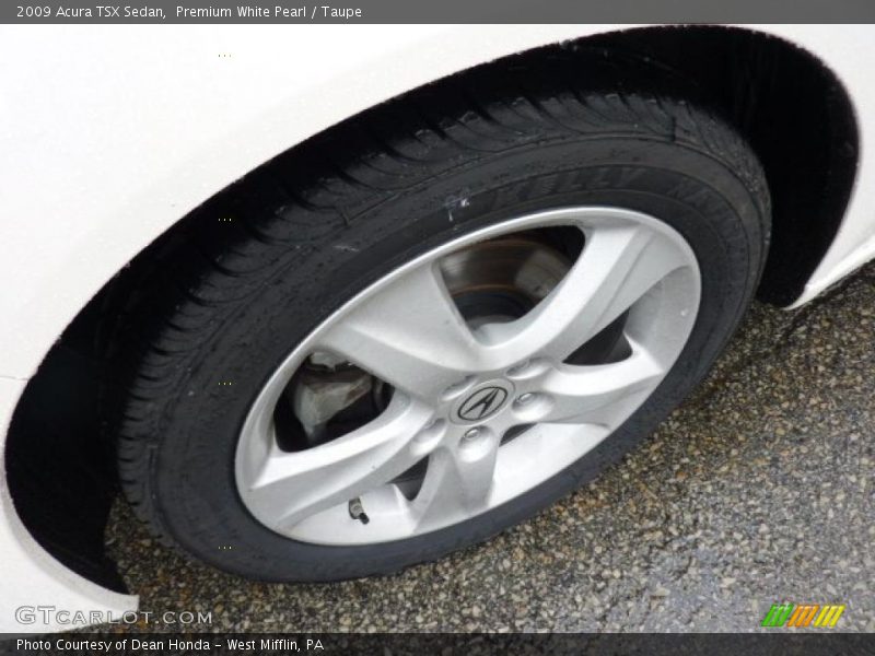 Premium White Pearl / Taupe 2009 Acura TSX Sedan