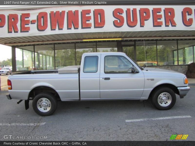 Silver Metallic / Medium Graphite 1997 Ford Ranger XLT Extended Cab
