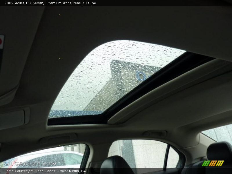 Premium White Pearl / Taupe 2009 Acura TSX Sedan