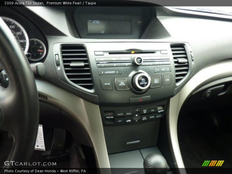 Premium White Pearl / Taupe 2009 Acura TSX Sedan