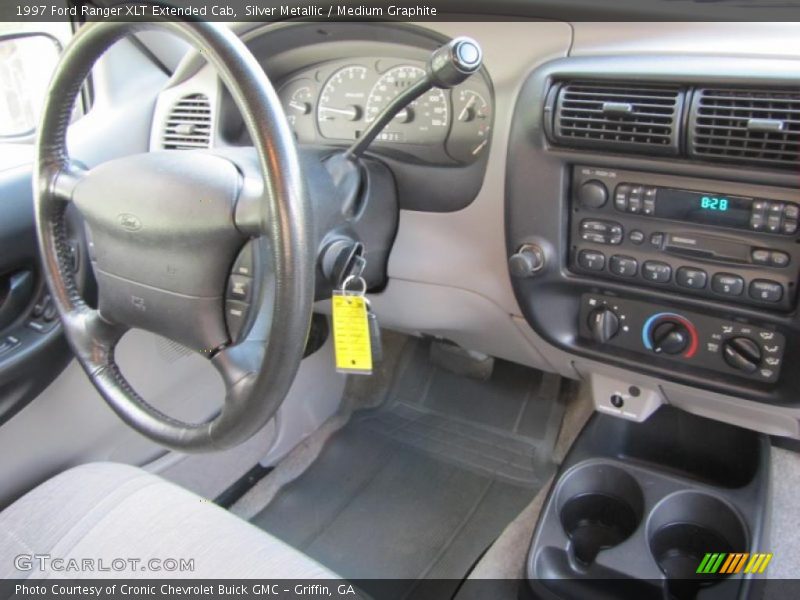Silver Metallic / Medium Graphite 1997 Ford Ranger XLT Extended Cab