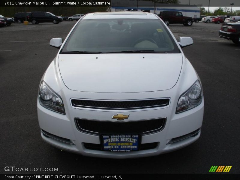 Summit White / Cocoa/Cashmere 2011 Chevrolet Malibu LT