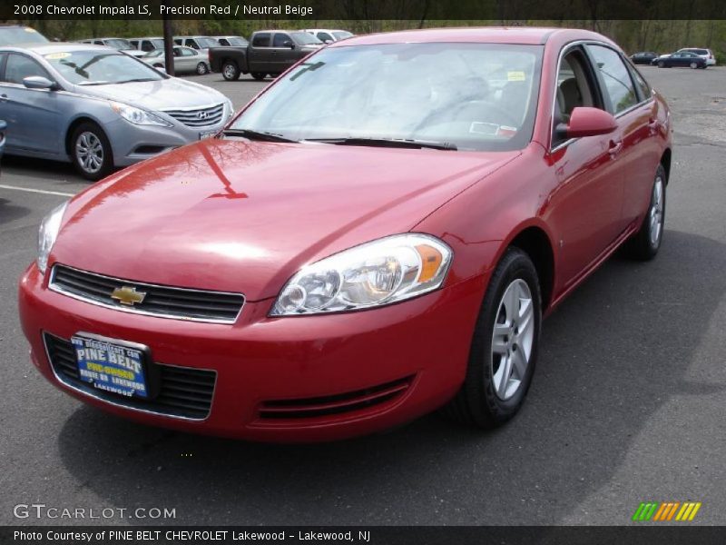 Precision Red / Neutral Beige 2008 Chevrolet Impala LS