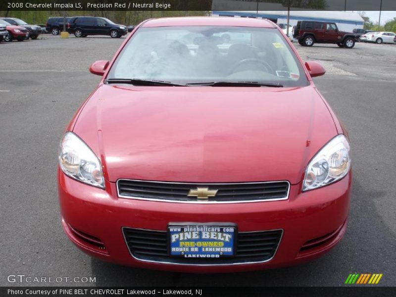 Precision Red / Neutral Beige 2008 Chevrolet Impala LS