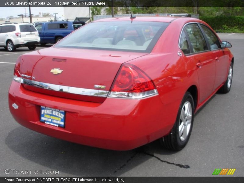 Precision Red / Neutral Beige 2008 Chevrolet Impala LS