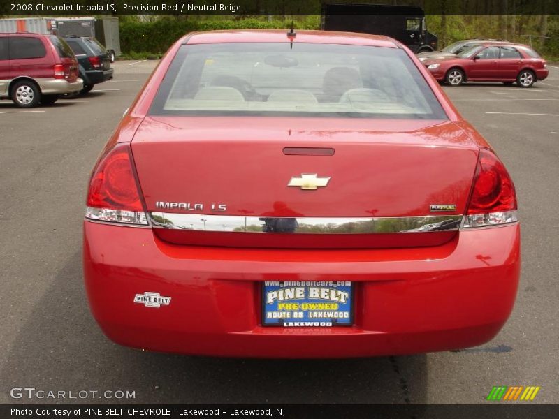 Precision Red / Neutral Beige 2008 Chevrolet Impala LS