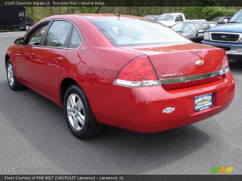 Precision Red / Neutral Beige 2008 Chevrolet Impala LS