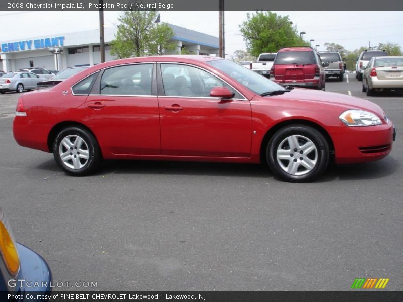 Precision Red / Neutral Beige 2008 Chevrolet Impala LS