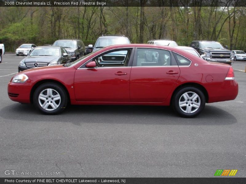 Precision Red / Neutral Beige 2008 Chevrolet Impala LS