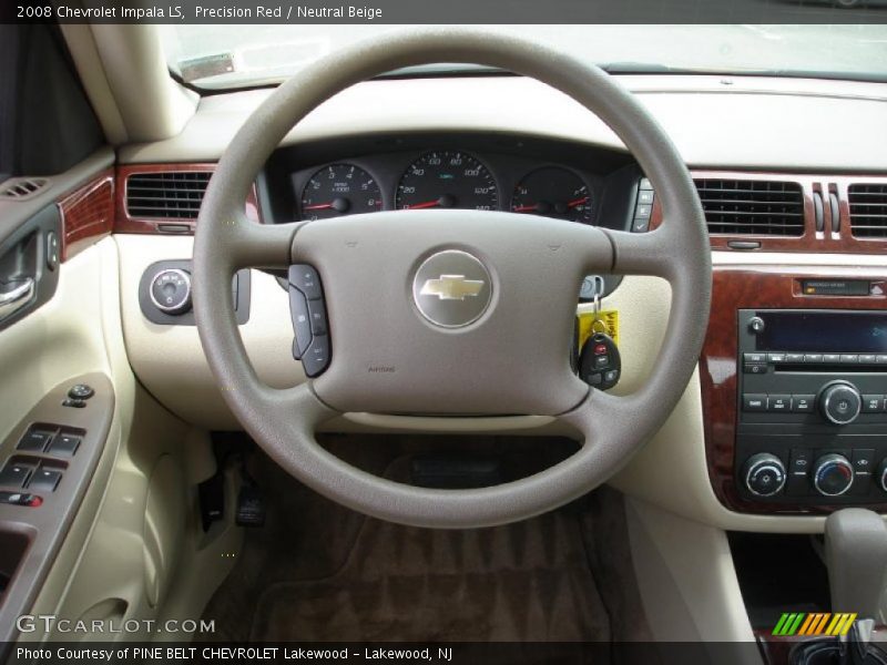 Precision Red / Neutral Beige 2008 Chevrolet Impala LS