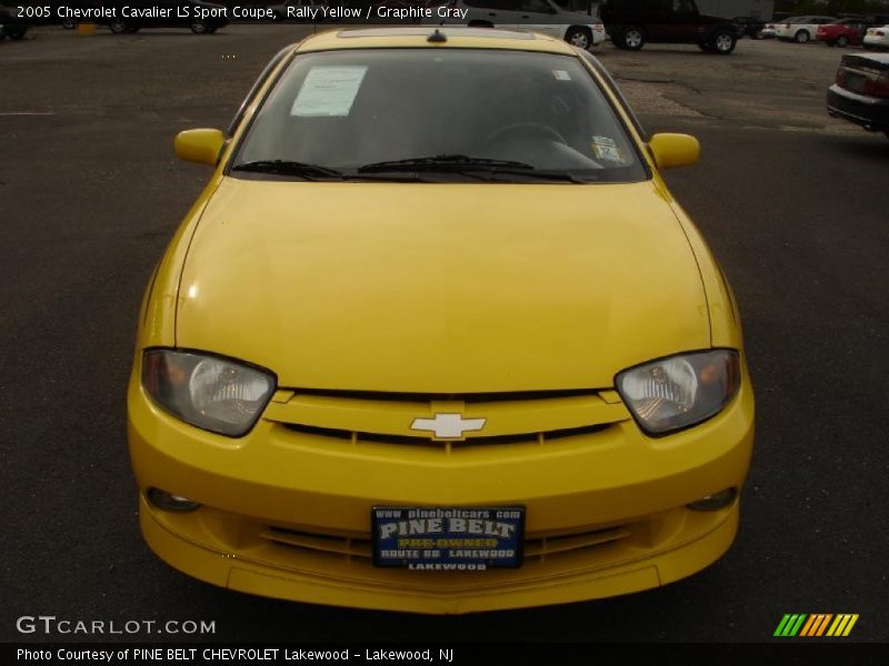 Rally Yellow / Graphite Gray 2005 Chevrolet Cavalier LS Sport Coupe