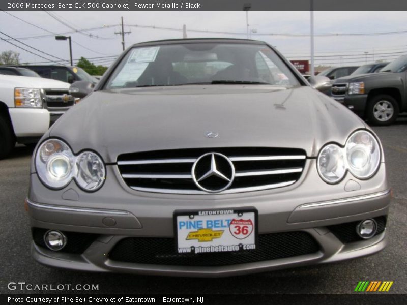 Pewter Metallic / Black 2006 Mercedes-Benz CLK 500 Cabriolet