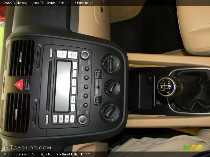 Salsa Red / Pure Beige 2009 Volkswagen Jetta TDI Sedan