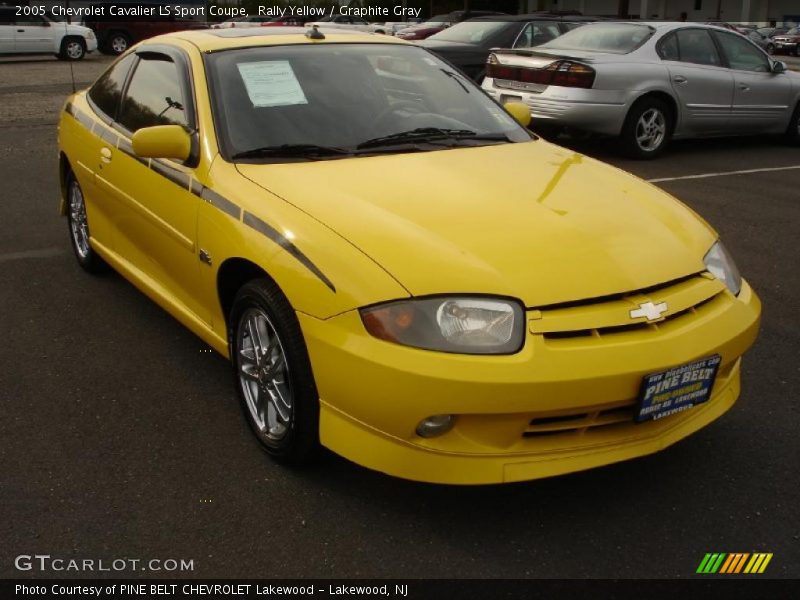 Rally Yellow / Graphite Gray 2005 Chevrolet Cavalier LS Sport Coupe