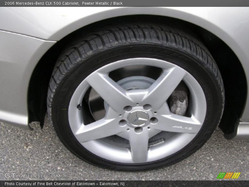 Pewter Metallic / Black 2006 Mercedes-Benz CLK 500 Cabriolet