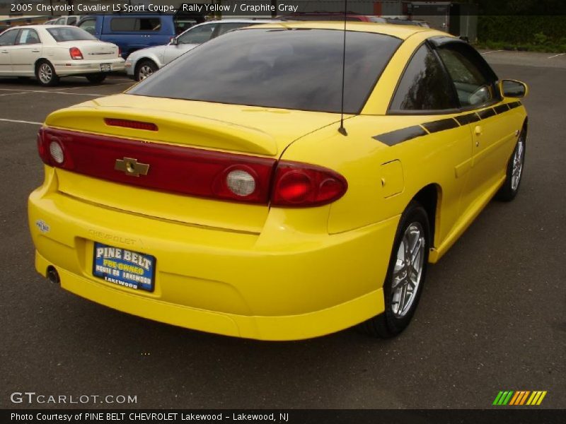 Rally Yellow / Graphite Gray 2005 Chevrolet Cavalier LS Sport Coupe