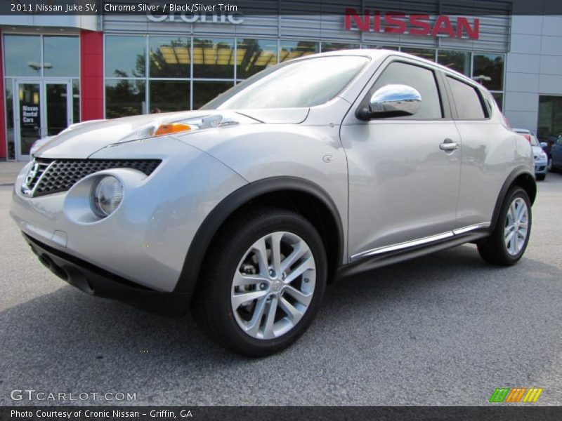 Chrome Silver / Black/Silver Trim 2011 Nissan Juke SV