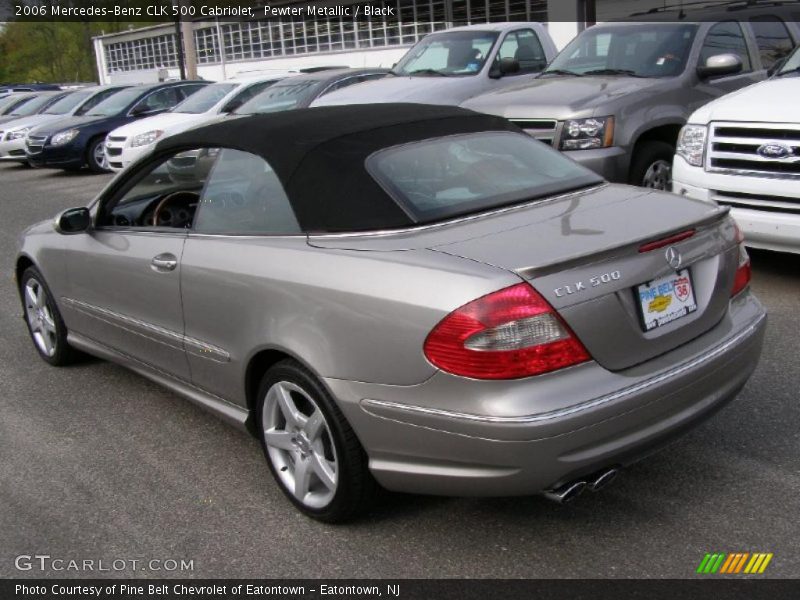 Pewter Metallic / Black 2006 Mercedes-Benz CLK 500 Cabriolet