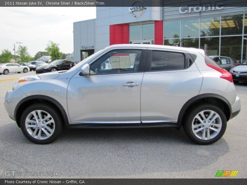 Chrome Silver / Black/Silver Trim 2011 Nissan Juke SV