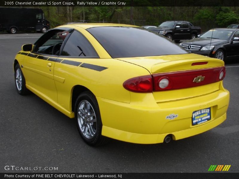 Rally Yellow / Graphite Gray 2005 Chevrolet Cavalier LS Sport Coupe
