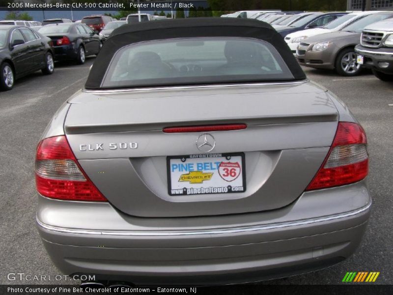 Pewter Metallic / Black 2006 Mercedes-Benz CLK 500 Cabriolet