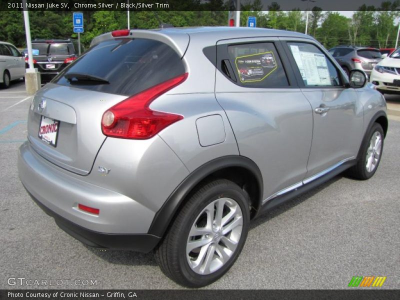 Chrome Silver / Black/Silver Trim 2011 Nissan Juke SV