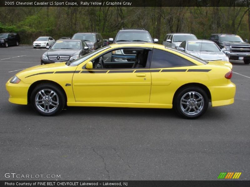 Rally Yellow / Graphite Gray 2005 Chevrolet Cavalier LS Sport Coupe