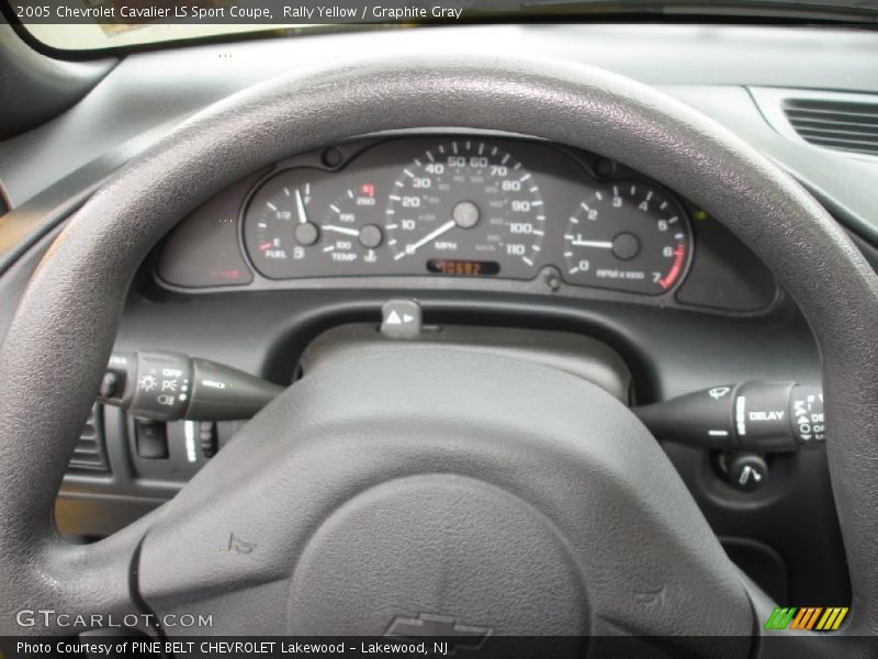 Rally Yellow / Graphite Gray 2005 Chevrolet Cavalier LS Sport Coupe