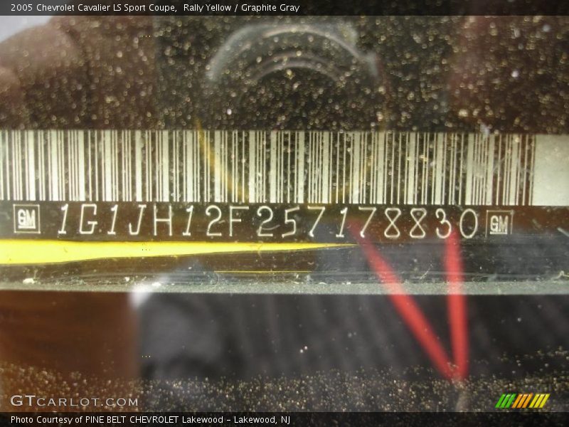 Rally Yellow / Graphite Gray 2005 Chevrolet Cavalier LS Sport Coupe