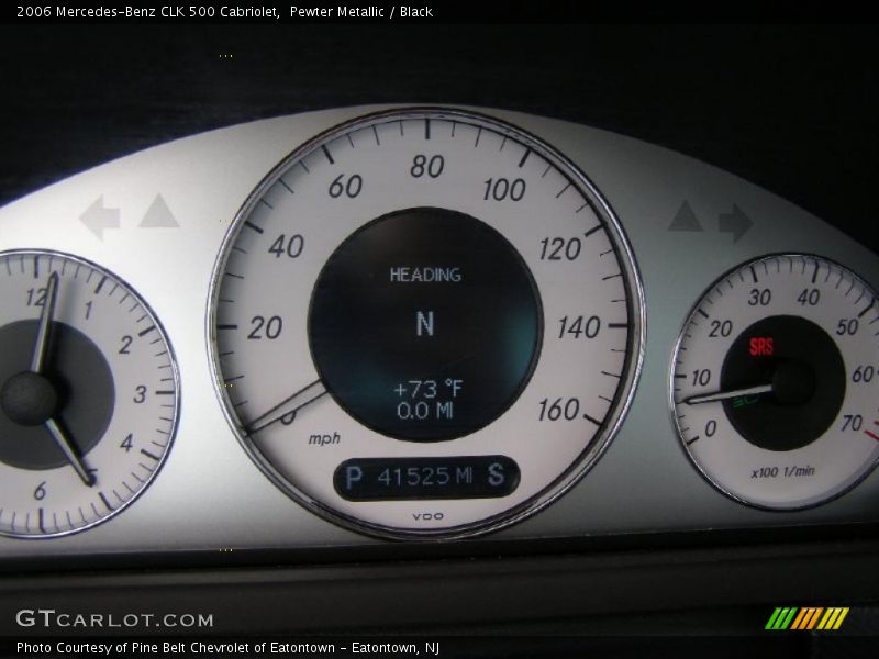 Pewter Metallic / Black 2006 Mercedes-Benz CLK 500 Cabriolet
