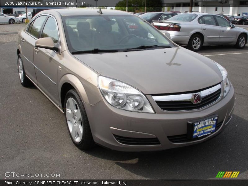 Bronzed Pewter / Tan 2008 Saturn Aura XE