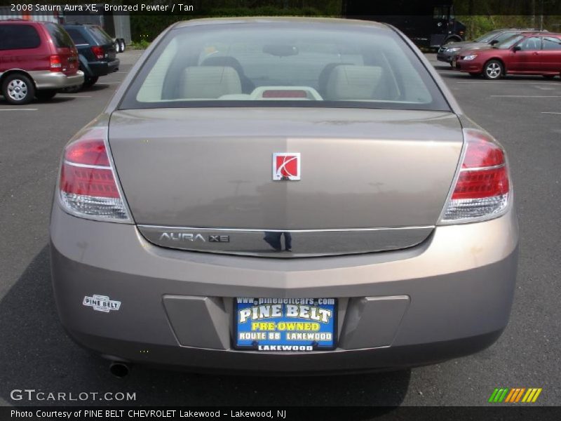 Bronzed Pewter / Tan 2008 Saturn Aura XE